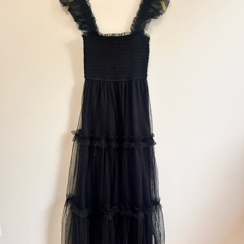 Altar'd State Black Textured Dress